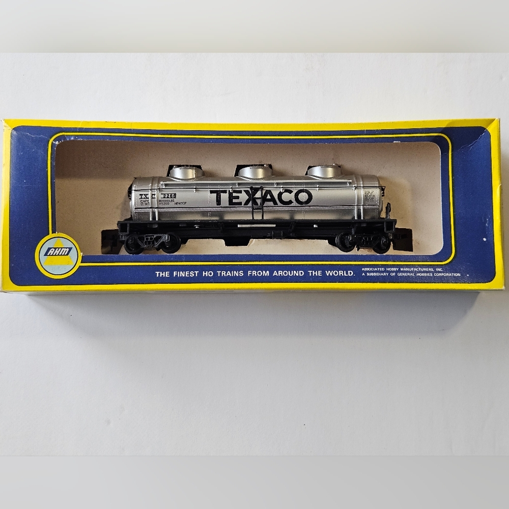 AHM Texaco Triple Dome Tank Car TXC 2266 A.H.M. 5480 HO Hobby Railroad RR Train